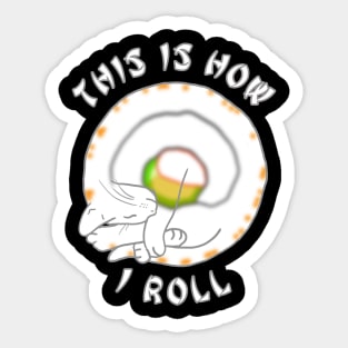 California Cat Roll Sticker